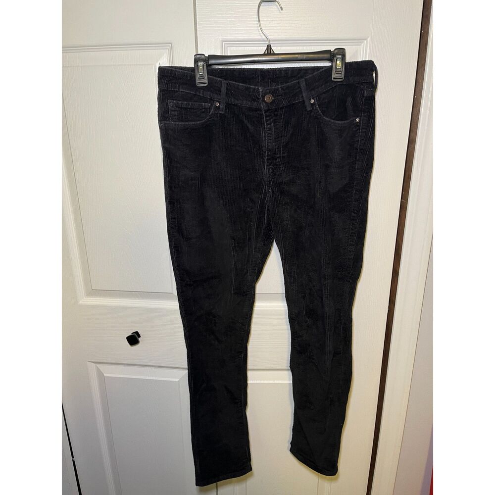 Levi’s 511 Mens Black Corduroy Pants 32x30 Slim Fit Jeans - Picture 2 of 5